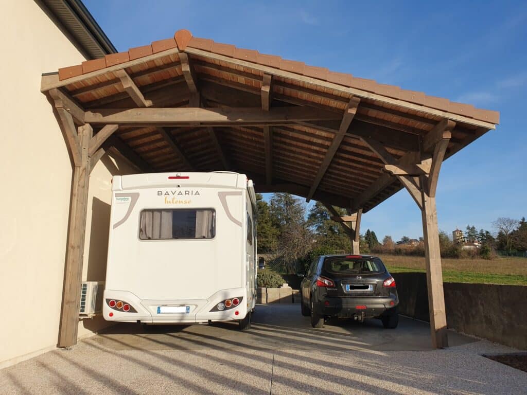 Carport pour caravane