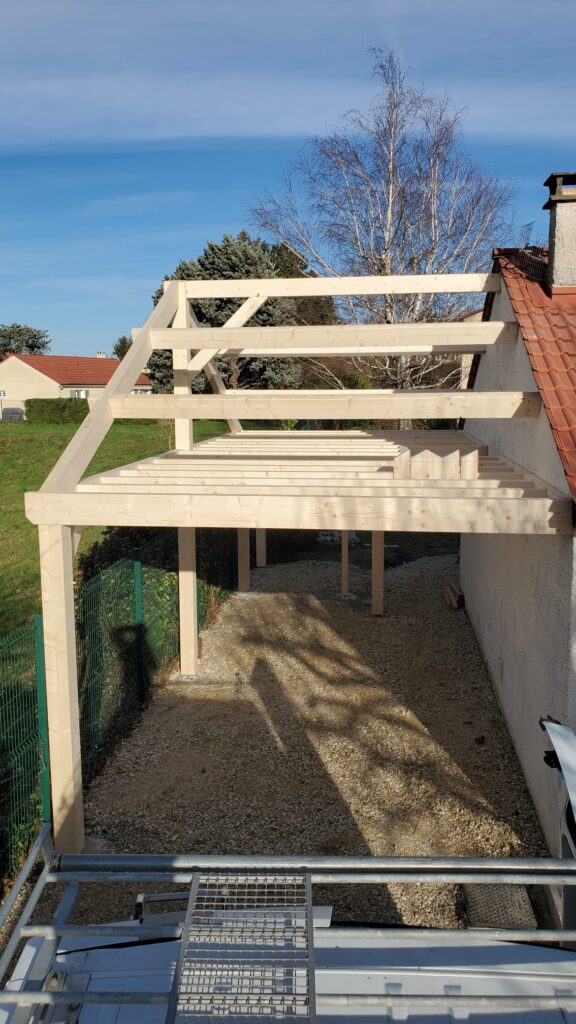 fabrication d'une pergola en bois