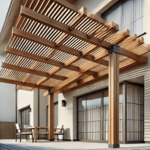 plans 3D d'une pergola